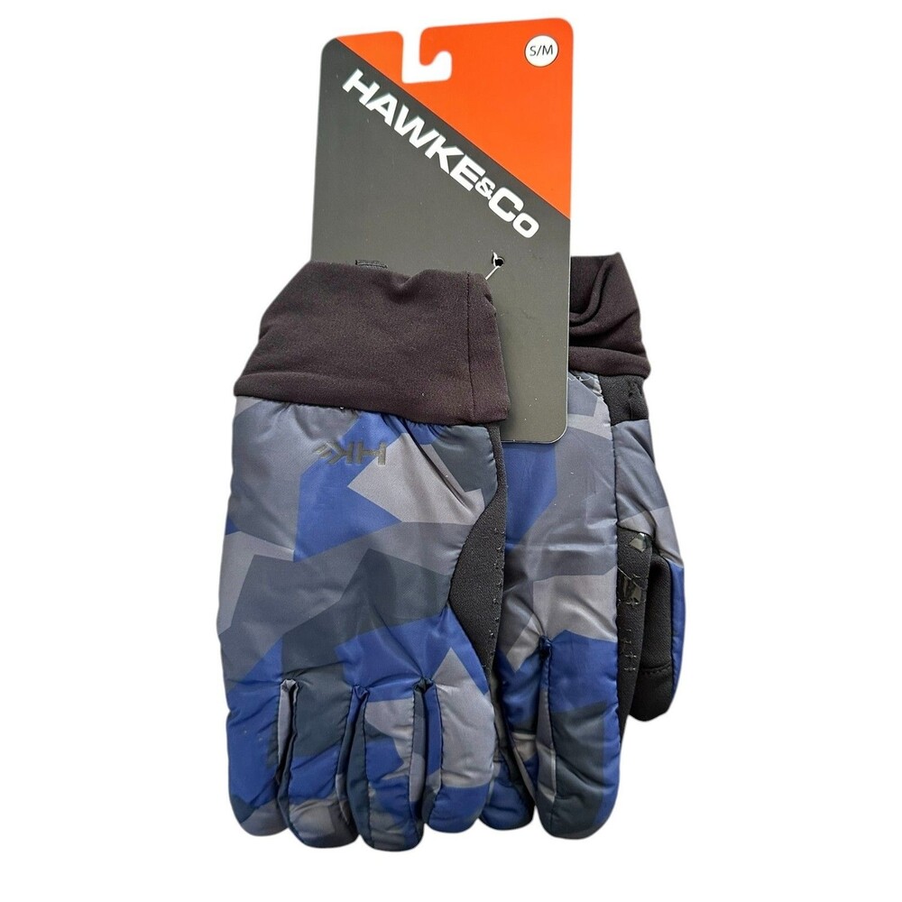Hawke & Co Men's Winter Gloves Lightweight & Sturdy Size S/M Fractal Camo